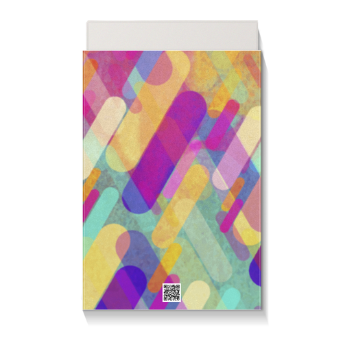 Заказать подарочную упаковку в Москве. Коробка для чехлов Разноцветная абстракция от BeliySlon - готовые дизайны и нанесение принтов.