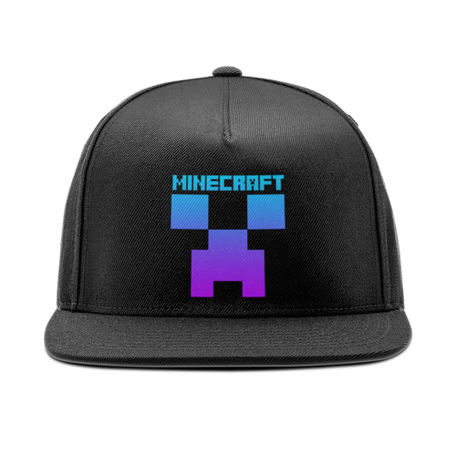 Заказать головной убор в Москве. Кепка снепбек с прямым козырьком MINECRAFT CREEPER от weeert - готовые дизайны и нанесение принтов.