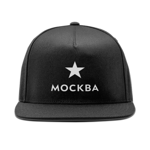 Заказать головной убор в Москве. Кепка снепбек с прямым козырьком Логотип Москвы от Андрей Саенко - готовые дизайны и нанесение принтов.
