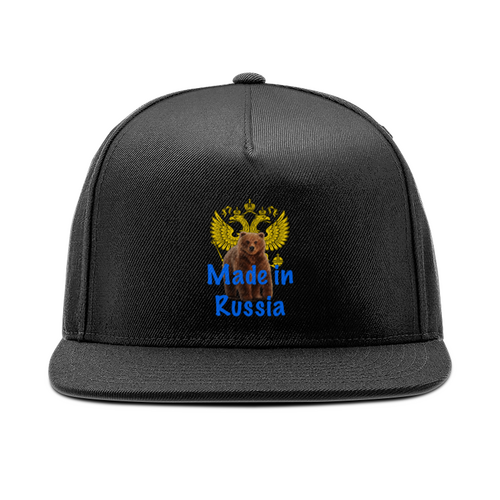 Заказать головной убор в Москве. Кепка снепбек с прямым козырьком Russia от ZVER  - готовые дизайны и нанесение принтов.