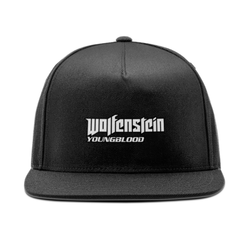 Заказать головной убор в Москве. Кепка снепбек с прямым козырьком Wolfenstein от THE_NISE  - готовые дизайны и нанесение принтов.