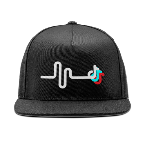 Заказать головной убор в Москве. Кепка снепбек с прямым козырьком TikTok  от DESIGNER   - готовые дизайны и нанесение принтов.