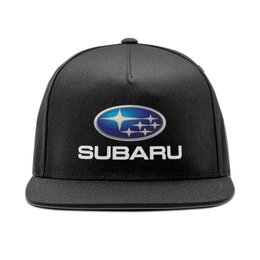 Заказать головной убор в Москве. Кепка снепбек с прямым козырьком SUBARU от DESIGNER   - готовые дизайны и нанесение принтов.