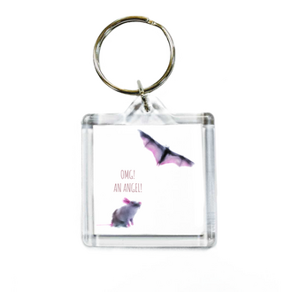 Заказать брелоки в Москве. Брелок квадратный 32x32 мм An Angel! от Соль  - готовые дизайны и нанесение принтов.