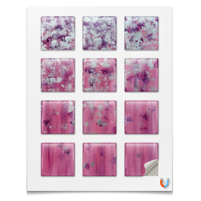 Printio Магниты квадратные 5×5 см Розовое настроение printio шоколадка 3 5×3 5 см летнее настроение