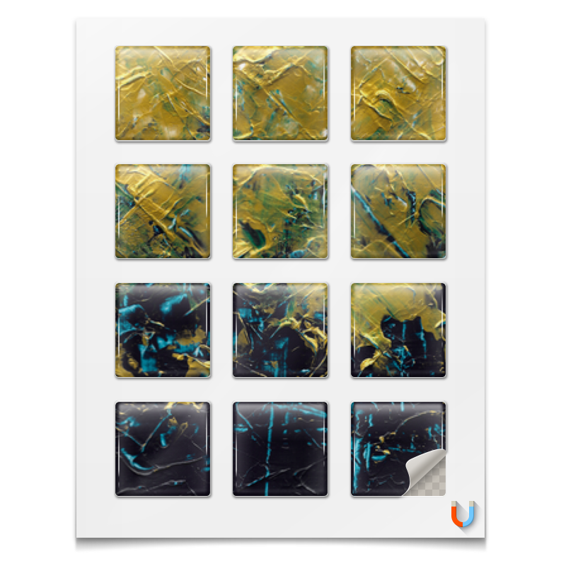 цена Printio Магниты квадратные 5×5 см Abstract