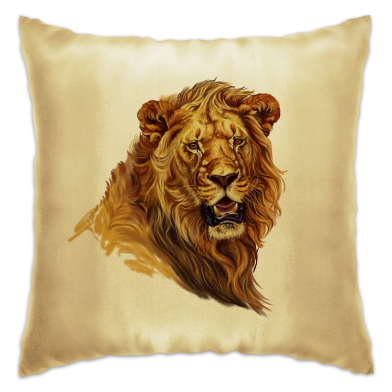 Printio Подушка Лев-царь зверей именной плед подушка царь