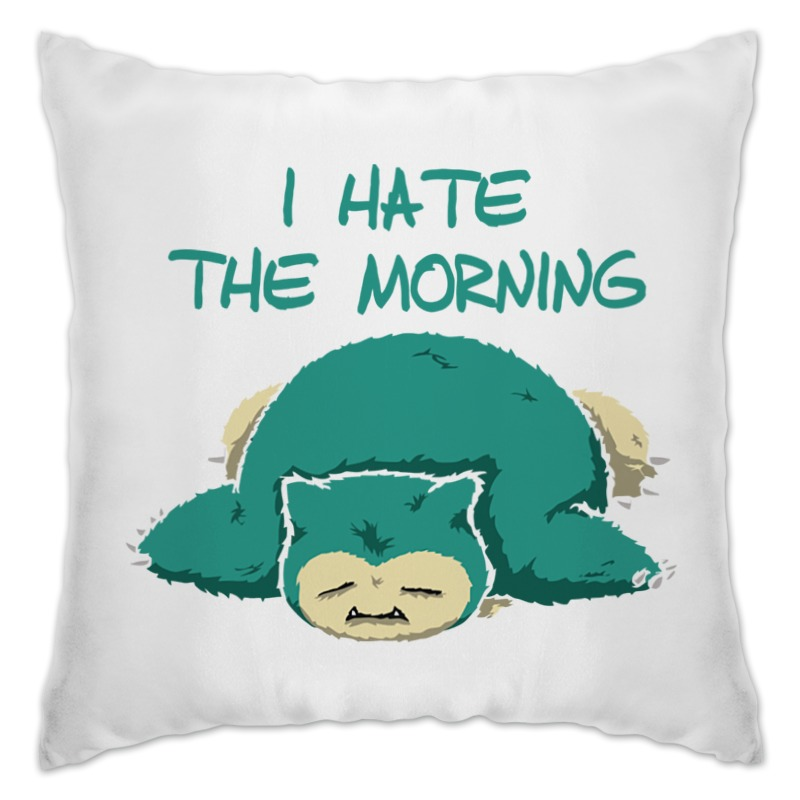 Подушка будильник. Ненавижу утро. I hate morning. Ненавижу д