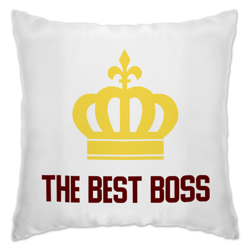 Printio Подушка The best boss with crown printio подушка the best boss ever