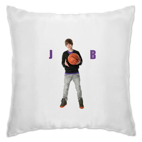 Заказать подушку в Москве. Подушка Justin Bieber от buhonow - готовые дизайны и нанесение принтов.