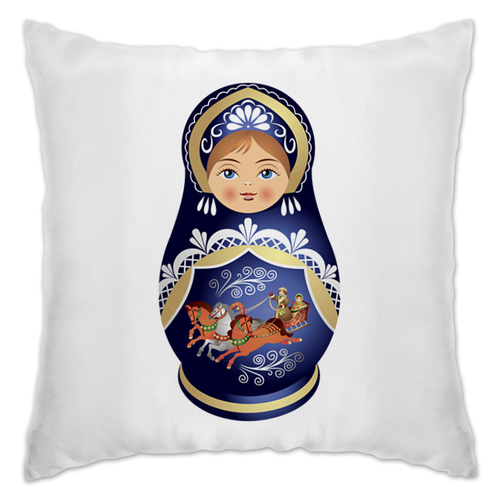Заказать подушку в Москве. Подушка Матрёшка от nadegda - готовые дизайны и нанесение принтов.