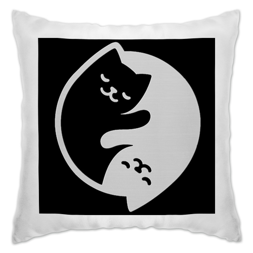 Заказать подушку в Москве. Подушка кошки на подушке..... от Наталья Чернова - готовые дизайны и нанесение принтов.