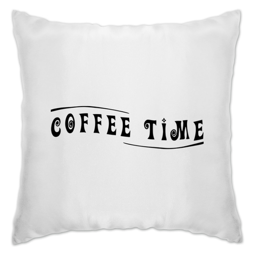 Заказать подушку в Москве. Подушка Coffee time от THE_NISE  - готовые дизайны и нанесение принтов.