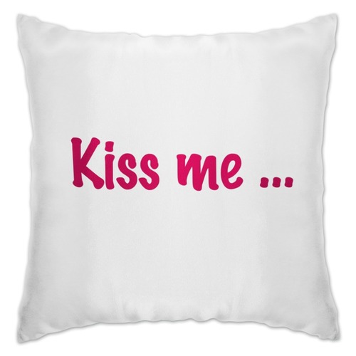 Заказать подушку в Москве. Подушка Kiss me... от belskih_kristina - готовые дизайны и нанесение принтов.