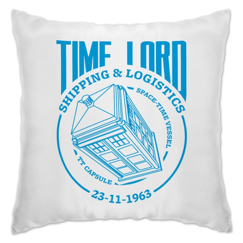 Заказать подушку в Москве. Подушка Time Lord от skynatural - готовые дизайны и нанесение принтов.