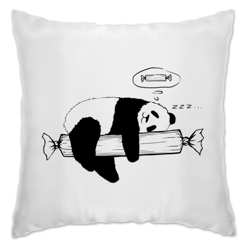 Заказать подушку в Москве. Подушка Panda от Artem Lobanov - готовые дизайны и нанесение принтов.
