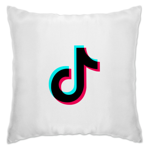 Заказать подушку в Москве. Подушка TikTok  от DESIGNER   - готовые дизайны и нанесение принтов.