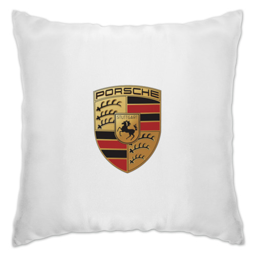 Заказать подушку в Москве. Подушка Porsche от DESIGNER   - готовые дизайны и нанесение принтов.