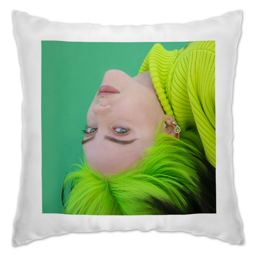 Заказать подушку в Москве. Подушка Billie Eilish от Octopuslabel - готовые дизайны и нанесение принтов.