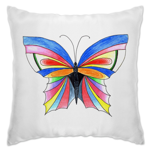 Заказать подушку в Москве. Подушка  Butterfly от Nata Linka - готовые дизайны и нанесение принтов.