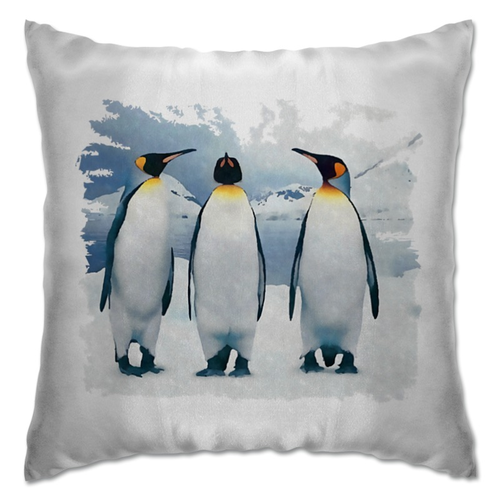 Заказать подушку в Москве. Подушка Три пингвина от valezar - готовые дизайны и нанесение принтов.
