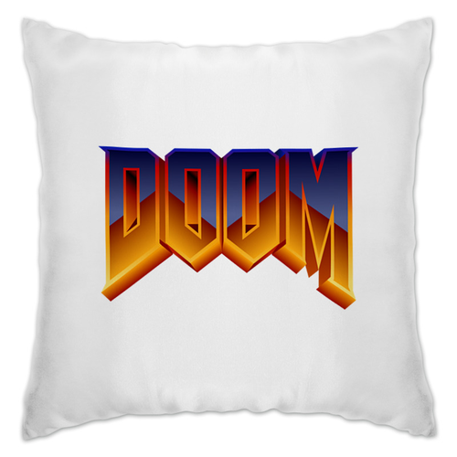 Заказать подушку в Москве. Подушка Doom игра от THE_NISE  - готовые дизайны и нанесение принтов.