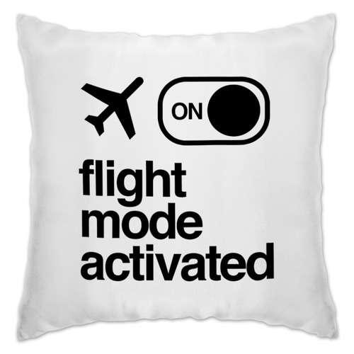 Заказать подушку в Москве. Подушка Flight Mode by Brainy от Brainy - готовые дизайны и нанесение принтов.