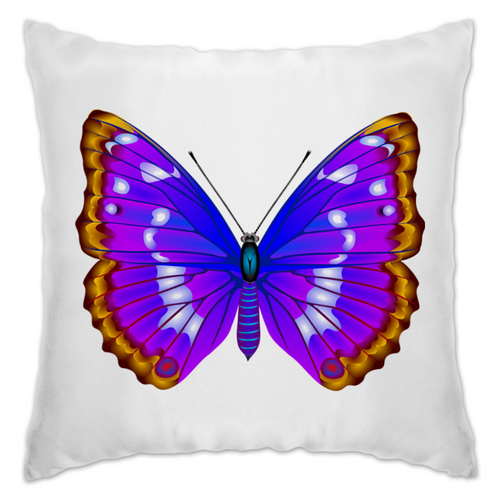 Заказать подушку в Москве. Подушка Тропическая бабочка от Alexey Evsyunin - готовые дизайны и нанесение принтов.