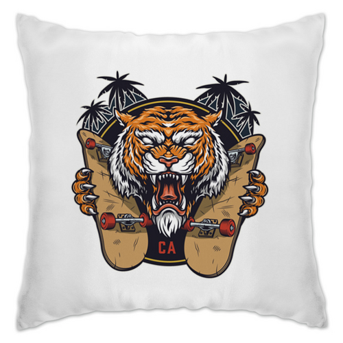 Заказать подушку в Москве. Подушка Тигр крутой от Franka  - готовые дизайны и нанесение принтов.