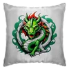 Заказать подушку в Москве. Подушка Зеленый дракон от Neuro Digital Art  - готовые дизайны и нанесение принтов.