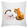 Заказать подушку в Москве. Подушка Кот и  кошка от icase - готовые дизайны и нанесение принтов.