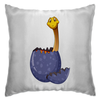 Заказать подушку в Москве. Подушка Счастливое яйцо динозавра от Amerikanka - готовые дизайны и нанесение принтов.