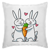 Заказать подушку в Москве. Подушка Влюблённые  кролики от icase - готовые дизайны и нанесение принтов.
