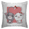 Заказать подушку в Москве. Подушка Кошки в любви от Amerikanka - готовые дизайны и нанесение принтов.
