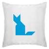 Заказать подушку в Москве. Подушка Голубая кошка танграм от namormai@mail.ru - готовые дизайны и нанесение принтов.