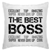 Заказать подушку в Москве. Подушка The best boss ever от Михаил Илюхин - готовые дизайны и нанесение принтов.