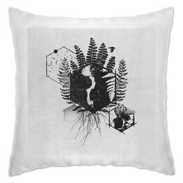 Заказать подушку в Москве. Подушка Папоротник от oneredfoxstore@gmail.com - готовые дизайны и нанесение принтов.