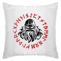 Заказать подушку в Москве. Подушка Путь воина. Викинги от shop-viking - готовые дизайны и нанесение принтов.