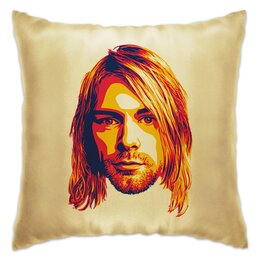 Заказать подушку в Москве. Подушка Kurt Cobain от Jimmy Flash - готовые дизайны и нанесение принтов.