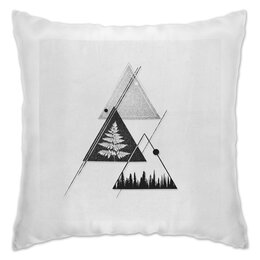 Заказать подушку в Москве. Подушка Папоротник от oneredfoxstore@gmail.com - готовые дизайны и нанесение принтов.