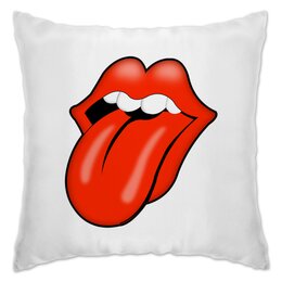 Заказать подушку в Москве. Подушка The Rolling Stones от Jimmy Flash - готовые дизайны и нанесение принтов.