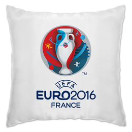 Заказать подушку в Москве. Подушка UEFA Euro 2016 от skynatural - готовые дизайны и нанесение принтов.