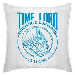 Заказать подушку в Москве. Подушка Time Lord от skynatural - готовые дизайны и нанесение принтов.