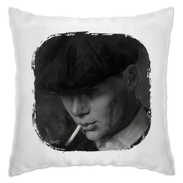 Заказать подушку в Москве. Подушка Tommy Shelby - Острые козырьки от Дана Столыпина - готовые дизайны и нанесение принтов.