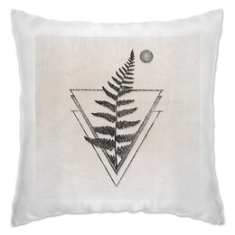Заказать подушку в Москве. Подушка Папоротник от oneredfoxstore@gmail.com - готовые дизайны и нанесение принтов.