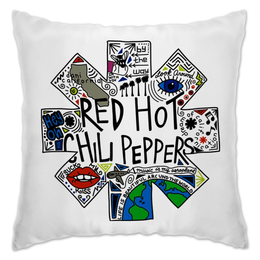 Заказать подушку в Москве. Подушка Red Hot Chili Peppers от geekbox - готовые дизайны и нанесение принтов.