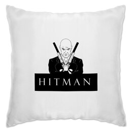 Заказать подушку в Москве. Подушка Hitman от THE_NISE  - готовые дизайны и нанесение принтов.