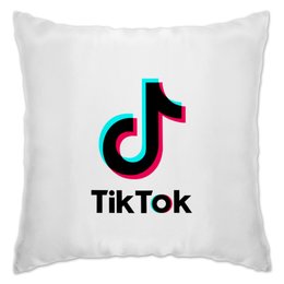 Заказать подушку в Москве. Подушка TikTok  от DESIGNER   - готовые дизайны и нанесение принтов.