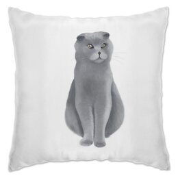 Заказать подушку в Москве. Подушка Милая кошка. от vasinm0029@gmail.com - готовые дизайны и нанесение принтов.
