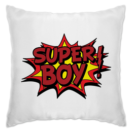 Заказать подушку в Москве. Подушка Super Boy от Leichenwagen - готовые дизайны и нанесение принтов.